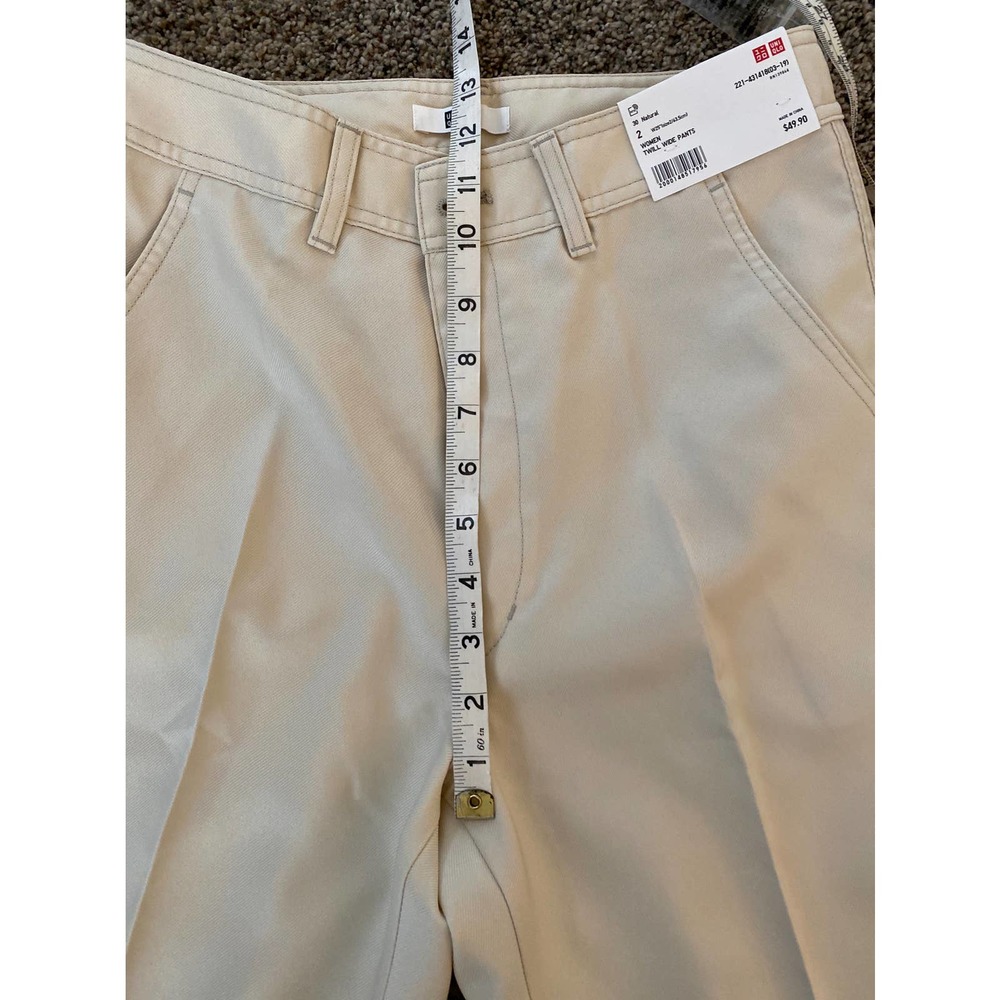 Uniqlo -  Women Twill Wide Pants - size 2 - Picture 8 of 8